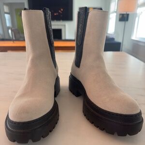 Brunello Cucinelli Suede Lug Sole Pull on Boot Sz 36.5
